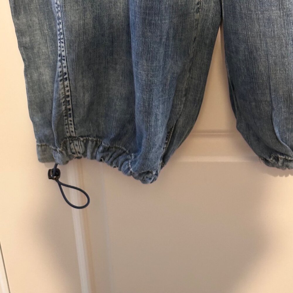 Lane Bryant Womens Denim Cargo Jogger Pants Lyocell Plus Size 16 Soft Wash - Picture 7 of 7